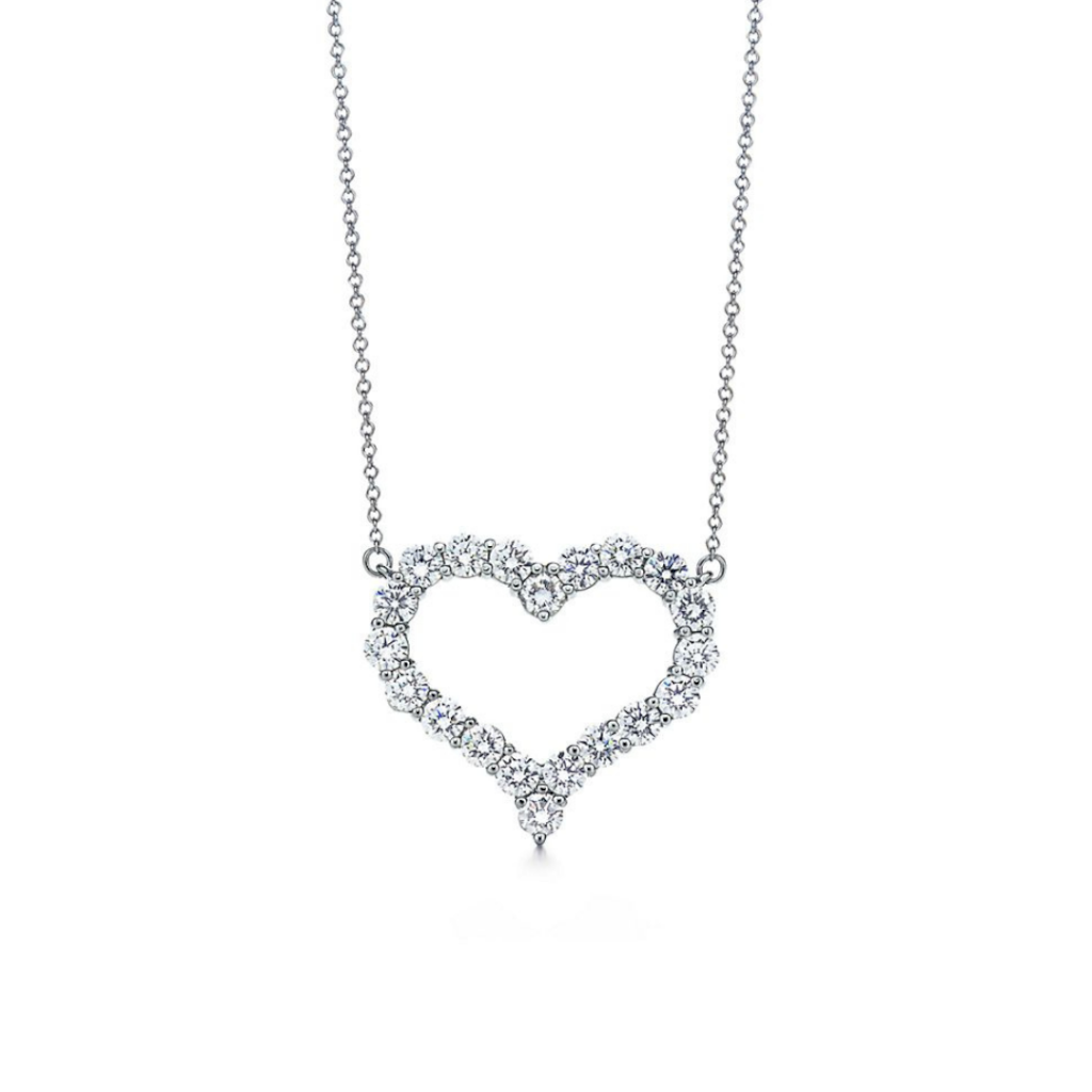 COLAR CORAÇÃO BIG TIFFA - PRATA 925
