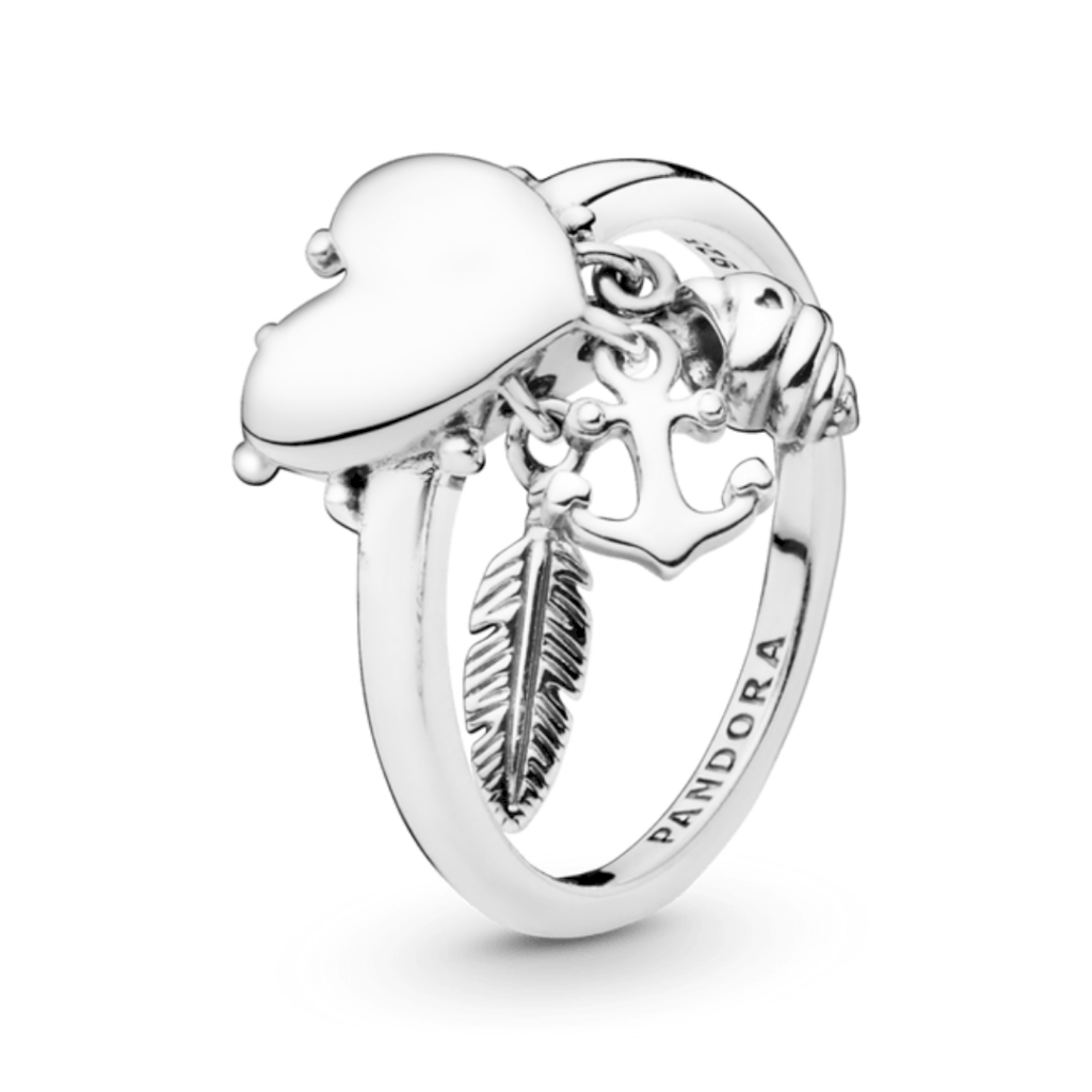 ANEL AMULETOS PAN - PRATA 925