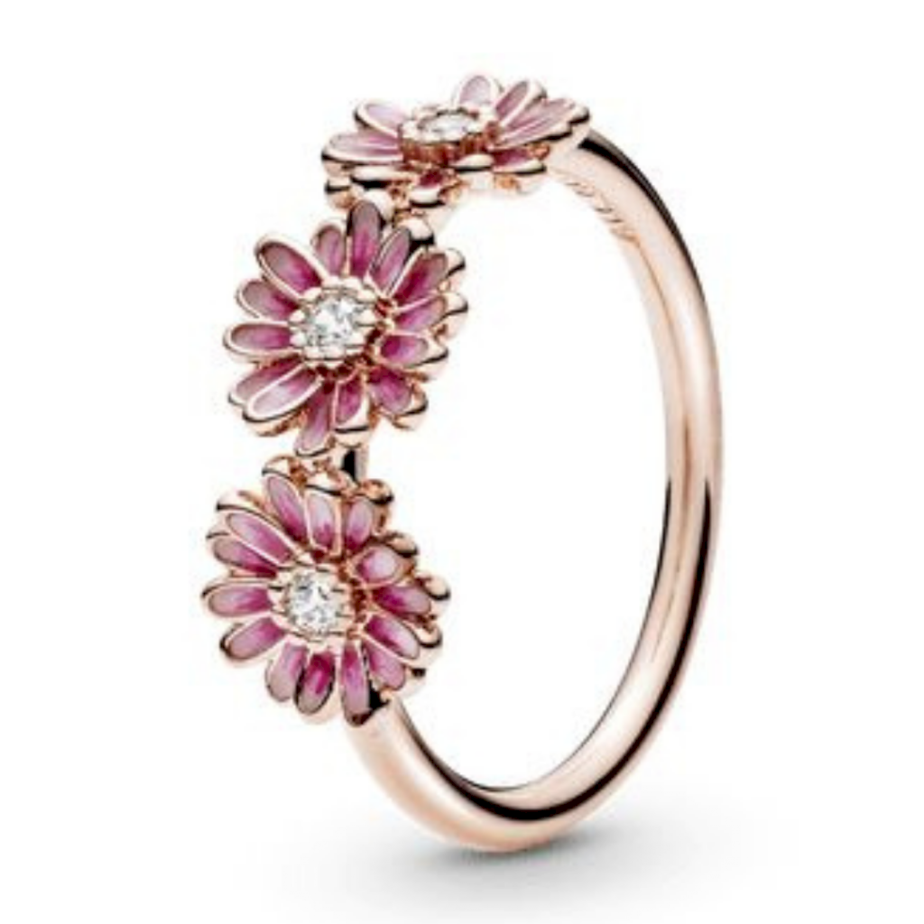 ANEL TRÊS MARGARIDAS PAN - PRATA 925