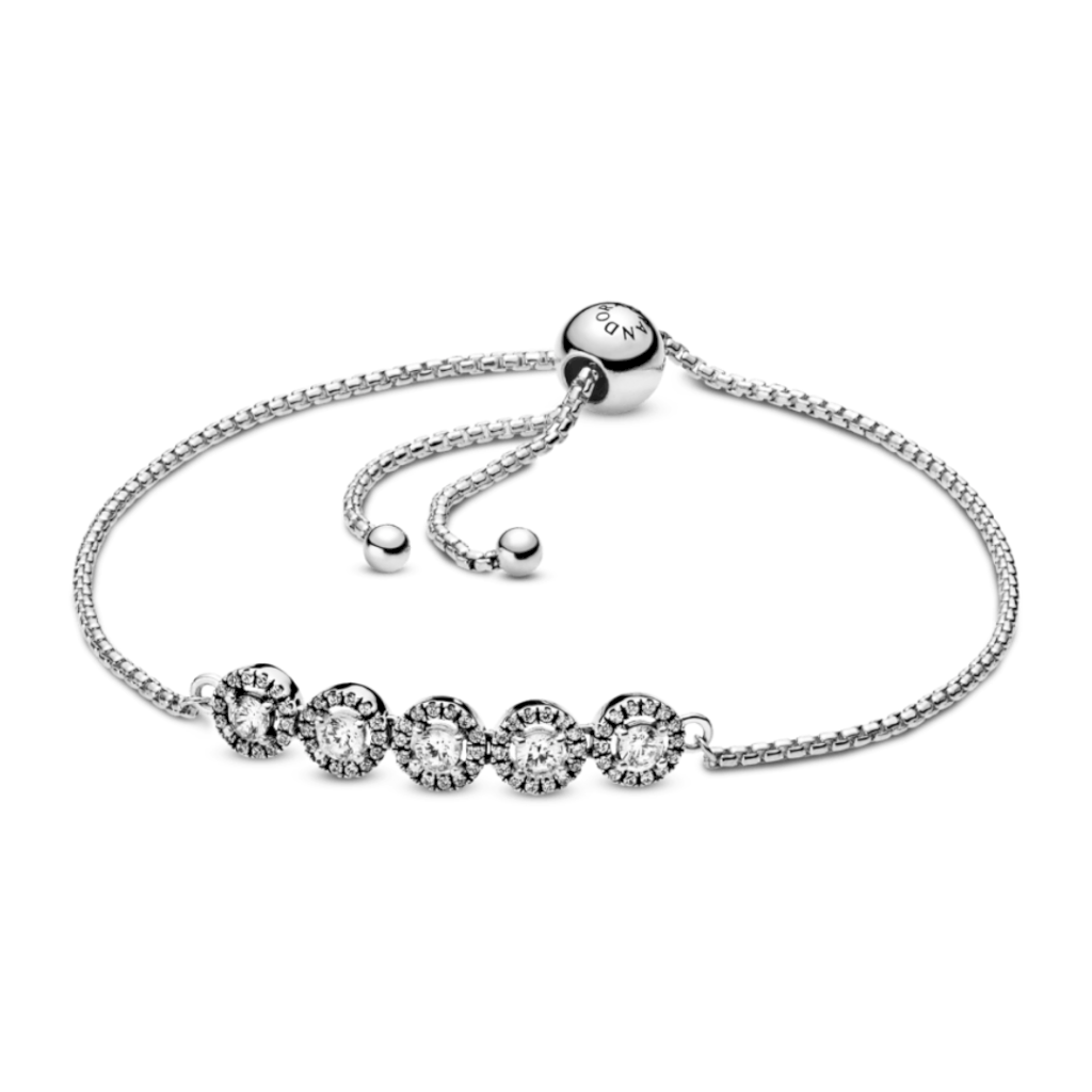 PULSEIRA CIRCULO BRILHANTE PAN - PRATA 925