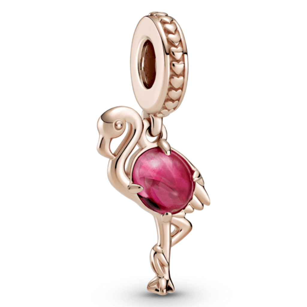 BERLOQUE FLAMINGO PAN - BANHADO A OURO