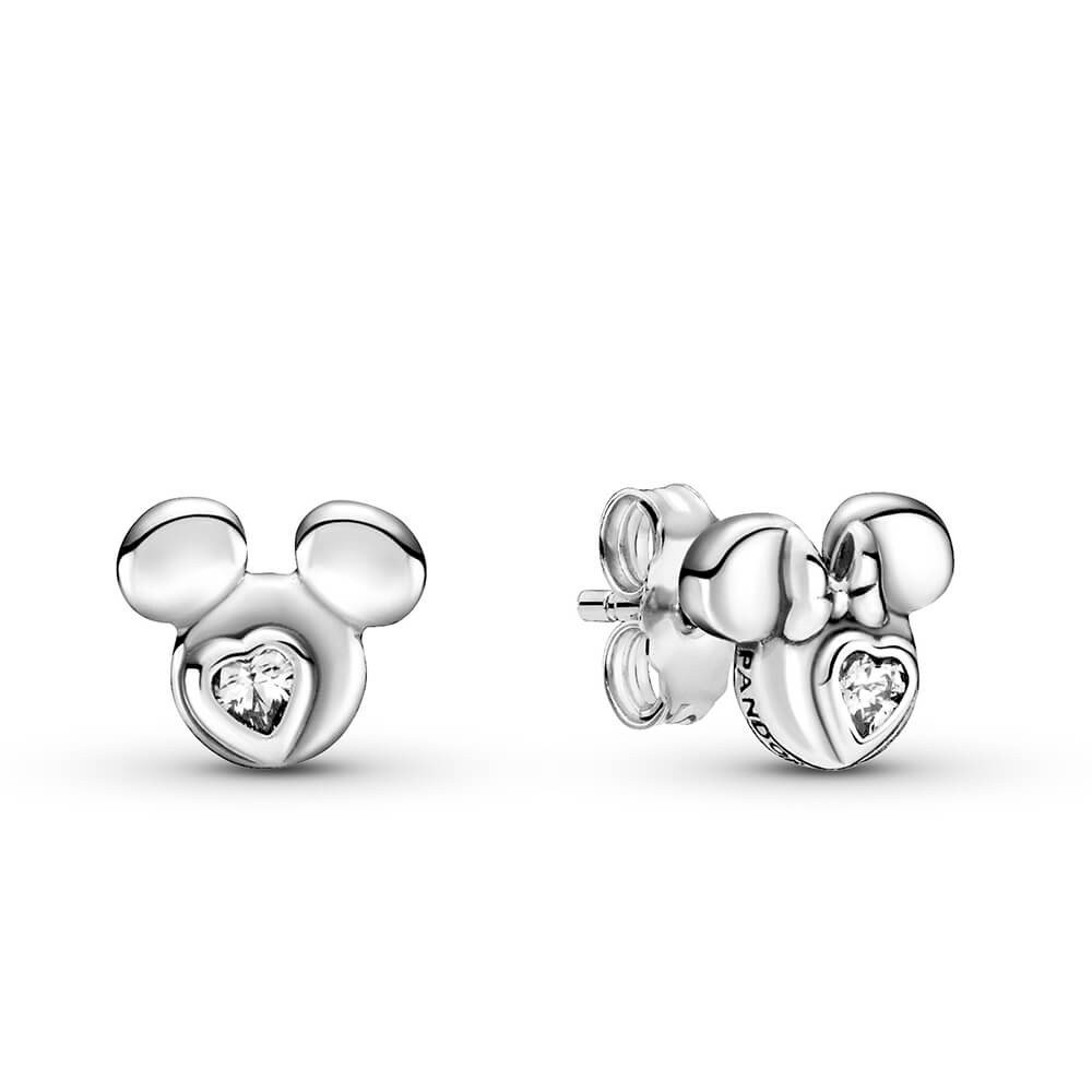 BRINCO MICKEY E MINNIE PAN - PRATA 925