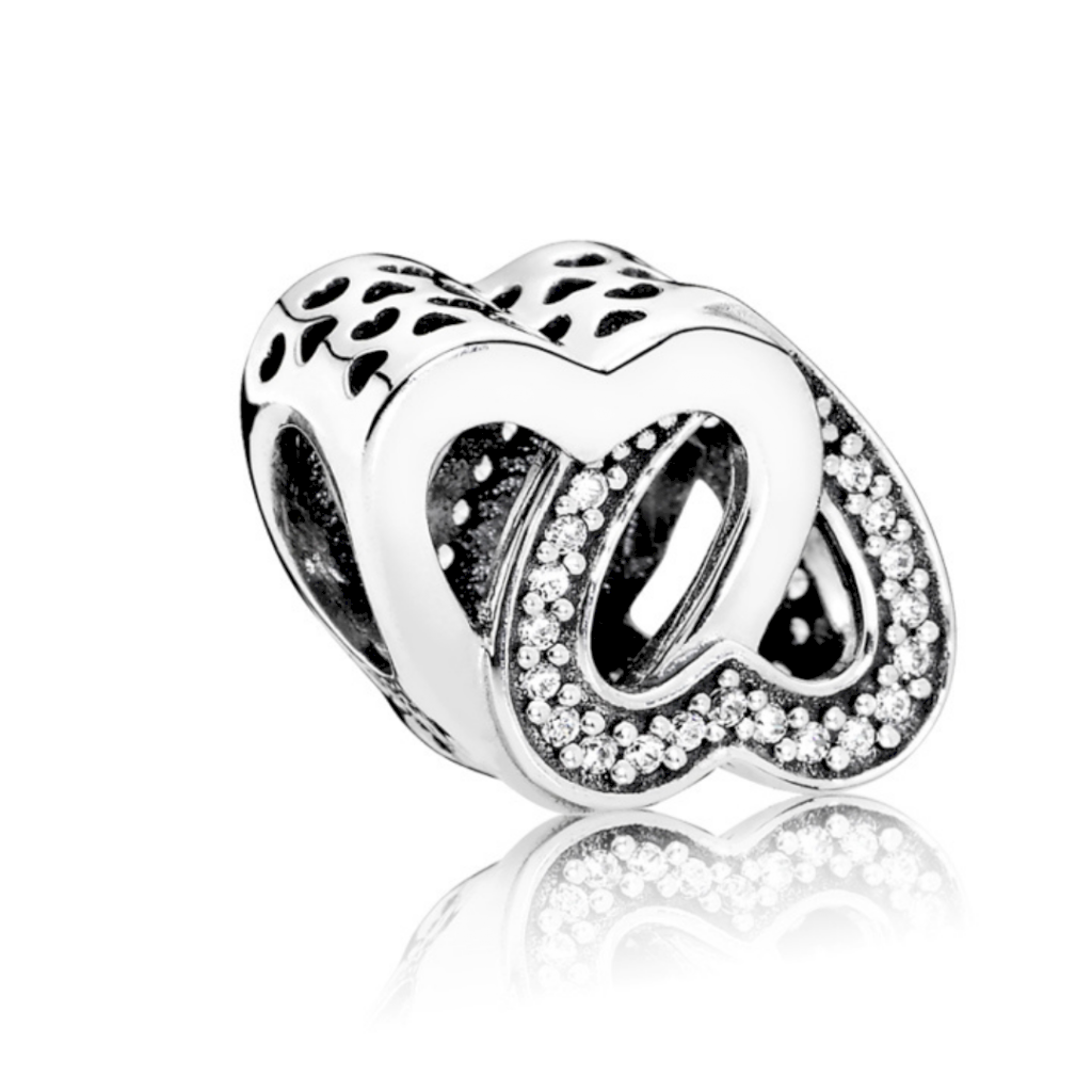 BERLOQUE DUPLO CORAÇÃO PAN - PRATA 925