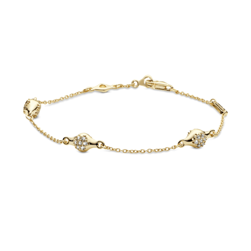 PULSEIRA PODS SHINE PAN - BANHADO A OURO