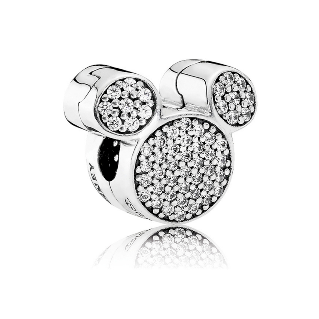 BERLOQUE MICKEY CRAVEJADO PAN - PRATA 925