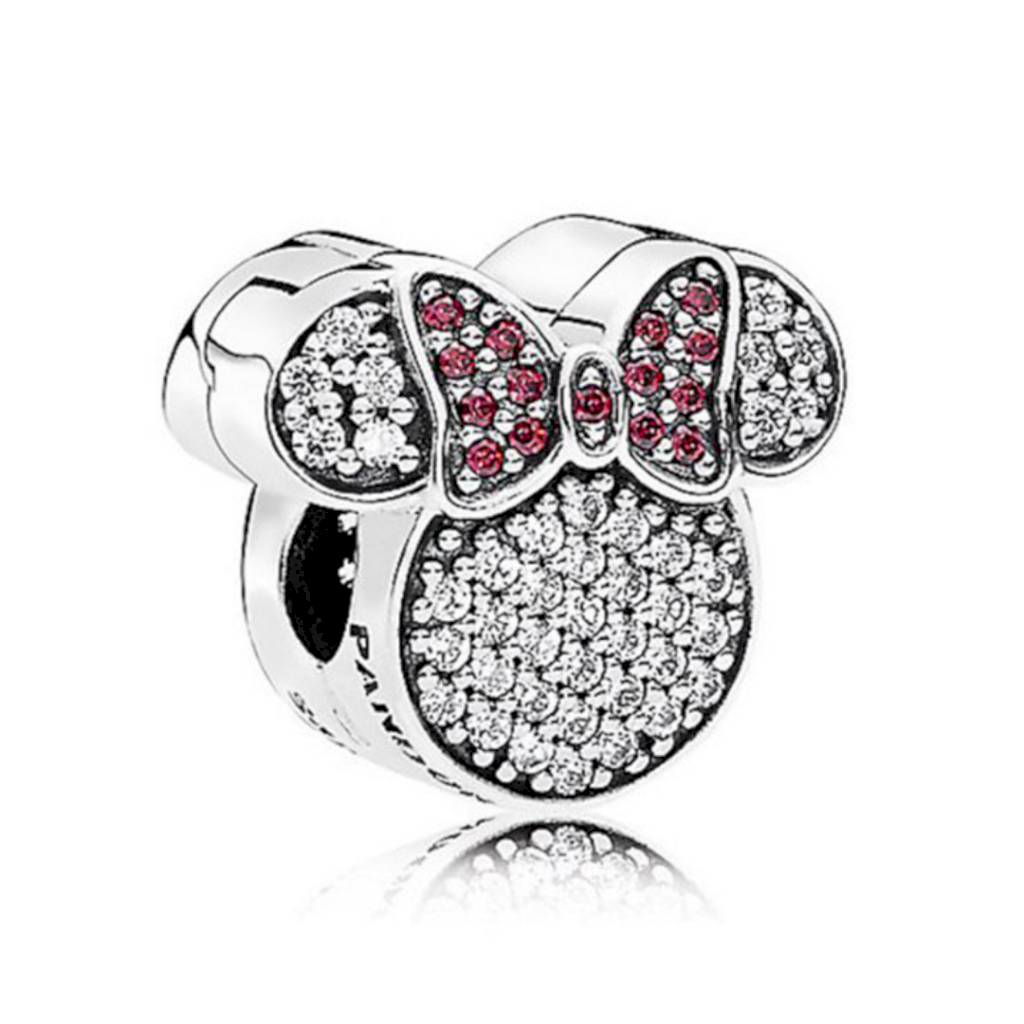 BERLOQUE CRAVEJADO MINNIE PAN - PRATA 925