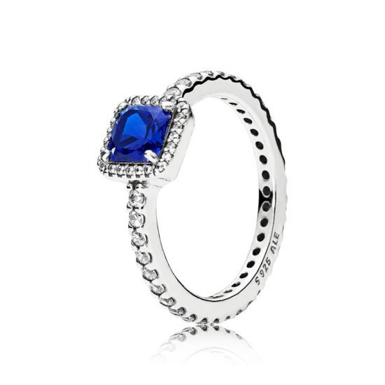 ANEL ELEGÂNCIA ETERNA AZUL PAN - PRATA 925