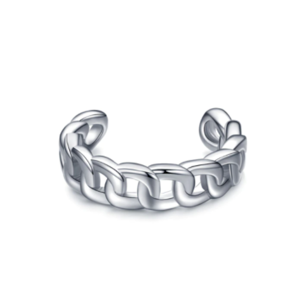 PIERCING SEM FURO CORRENTE - PRATA 925