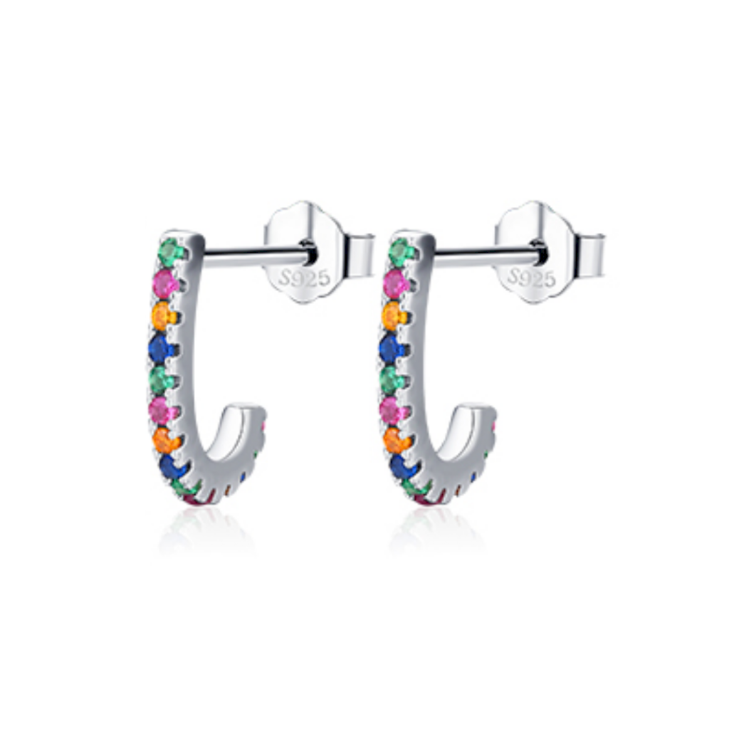 BRINCO COLORES - PRATA 925