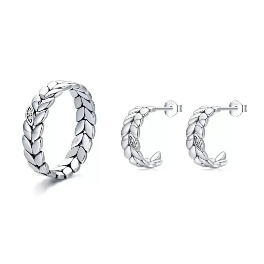 CONJUNTOS FOLHAS - PRATA 925