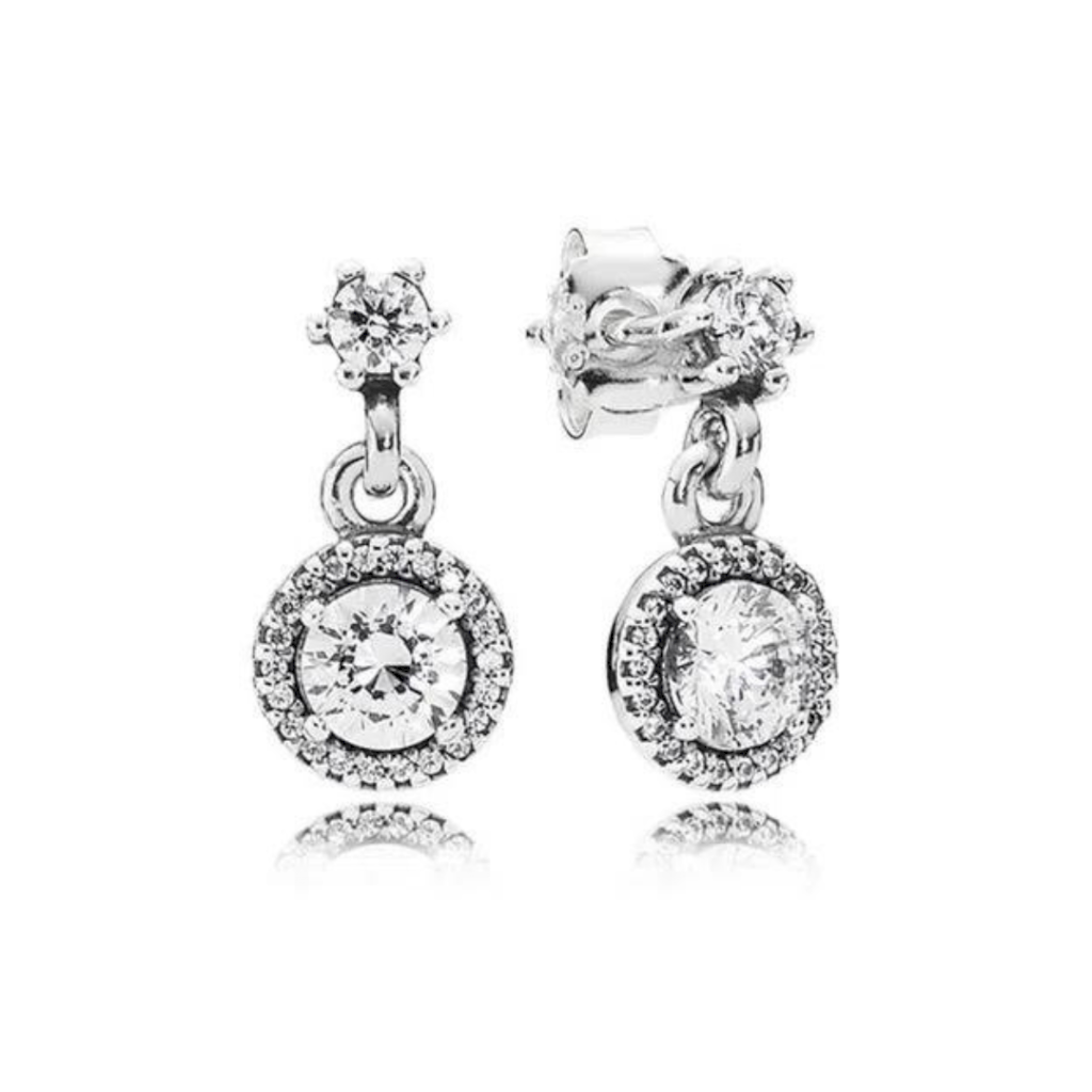 BRINCO PENDENTE PEDRAS PAN - PRATA 925