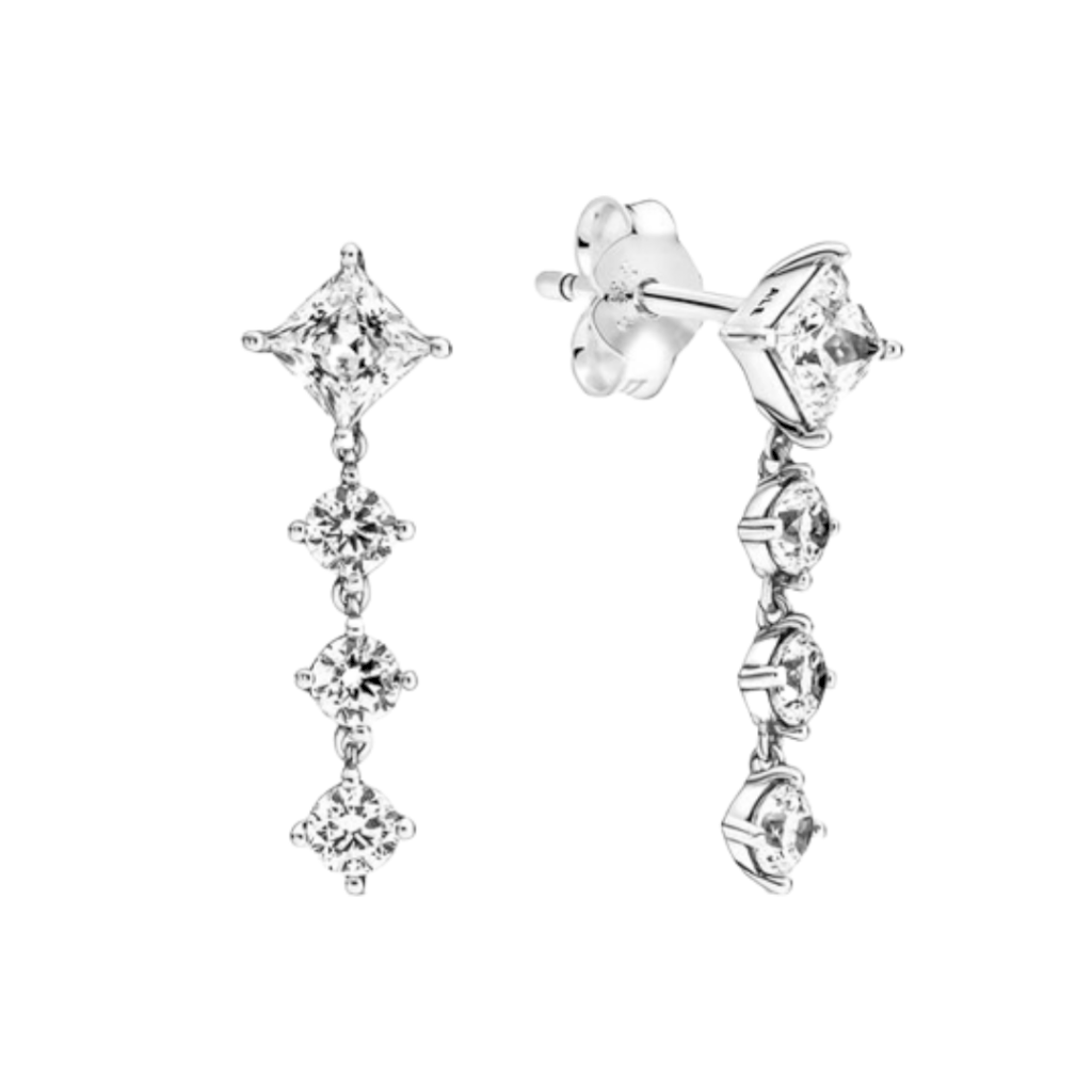 BRINCO PENDENTE PONTOS DE LUZ PAN - PRATA 925