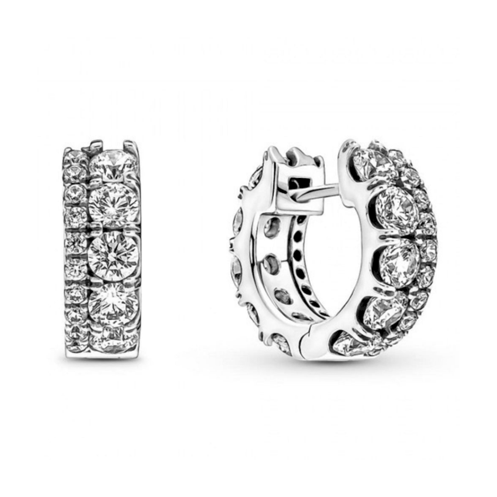 BRINCO DOUBLE STONES PAN - PRATA 925