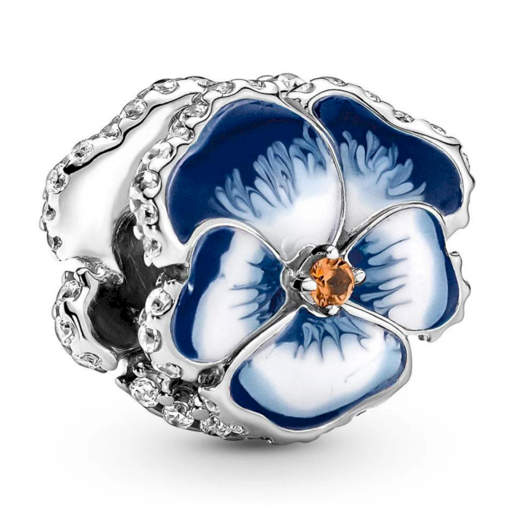 BERLOQUE FLOWER BLUE PAN - PRATA 925