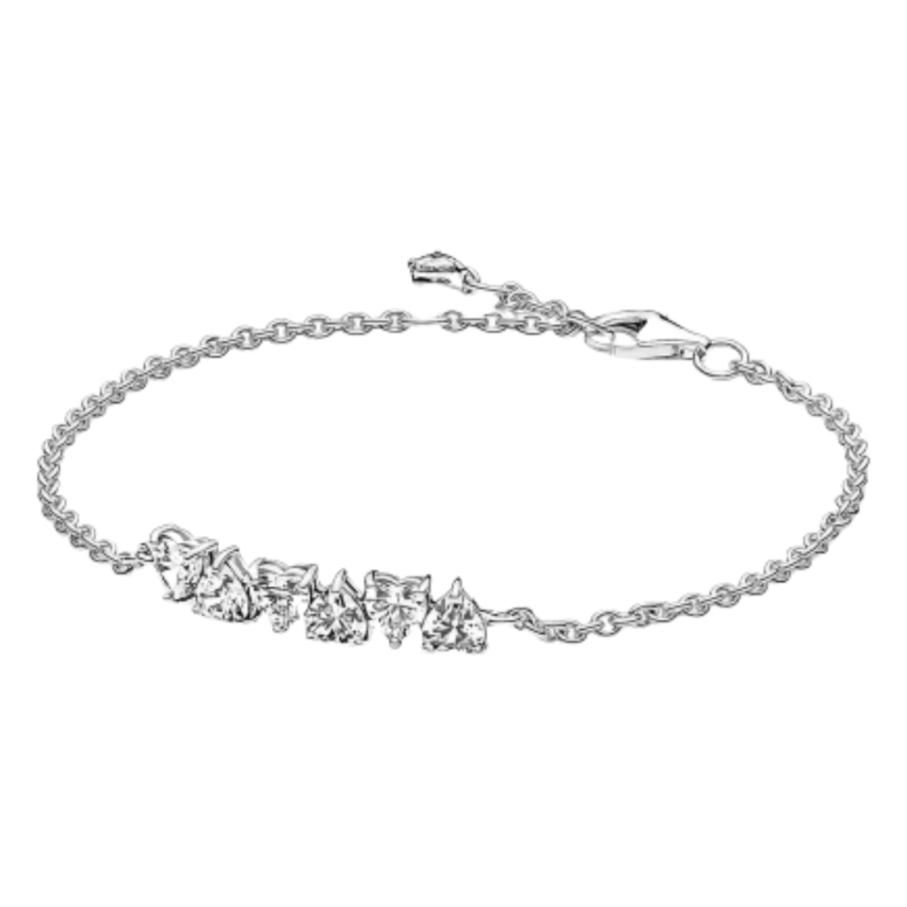 PULSEIRA CORAÇÕES INFINITOS PAN - PRATA 925