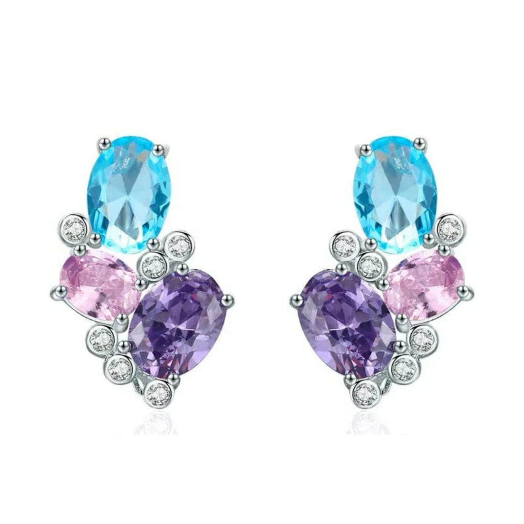 BRINCO GEOMÉTRICO - PRATA 925