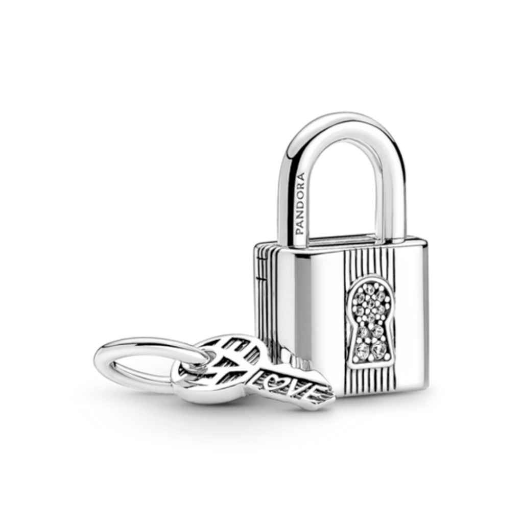 BERLOQUE CADEADO E CHAVE PAN - PRATA 925