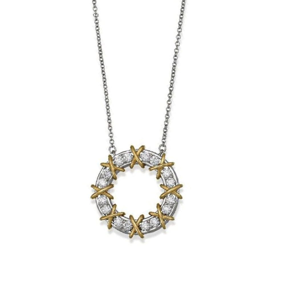 COLAR TIFFA CIRCULO STONE - PRATA 925