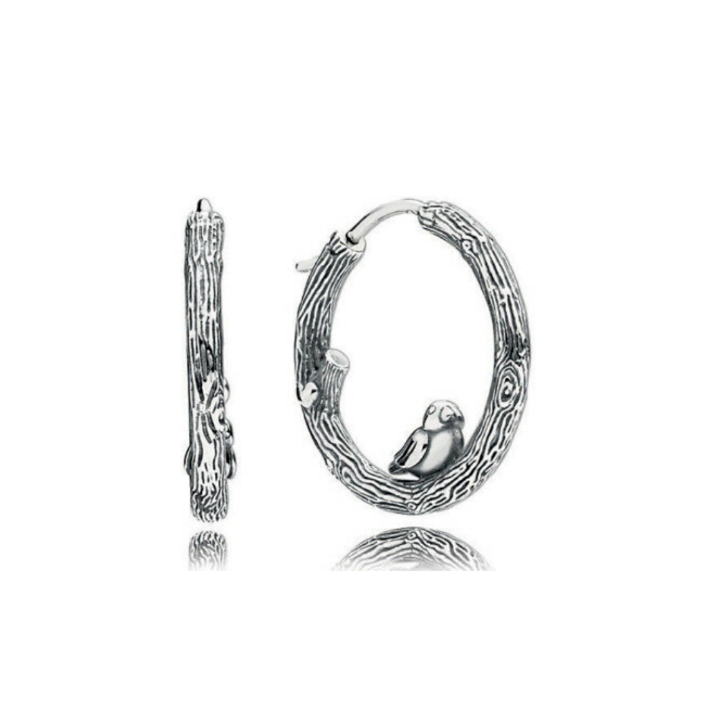 BRINCO PASSAROS PAN - PRATA 925