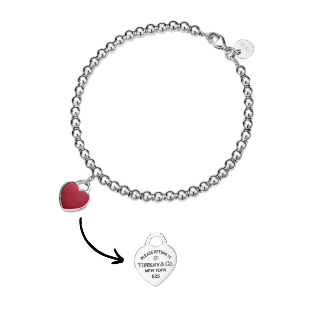 PULSEIRA TIFFA ZIRCÔNIA RED - PRATA 925