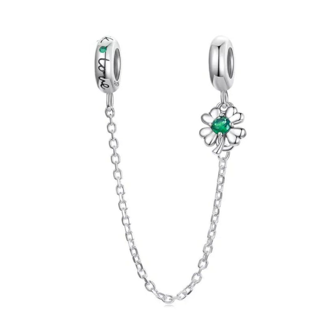 TRAVA DE SEGURANÇA TREVO - PRATA 925