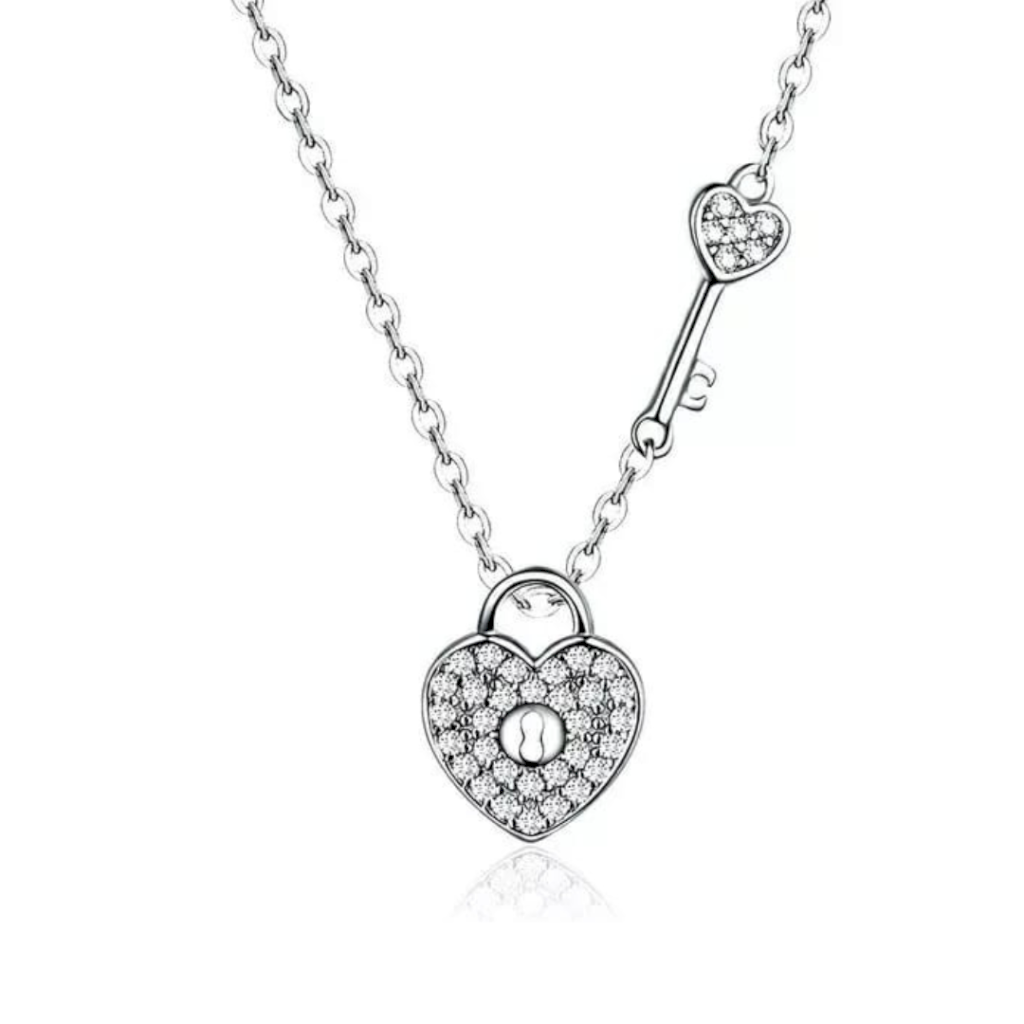 COLAR CHAVE DO CORAÇÃO - PRATA 925