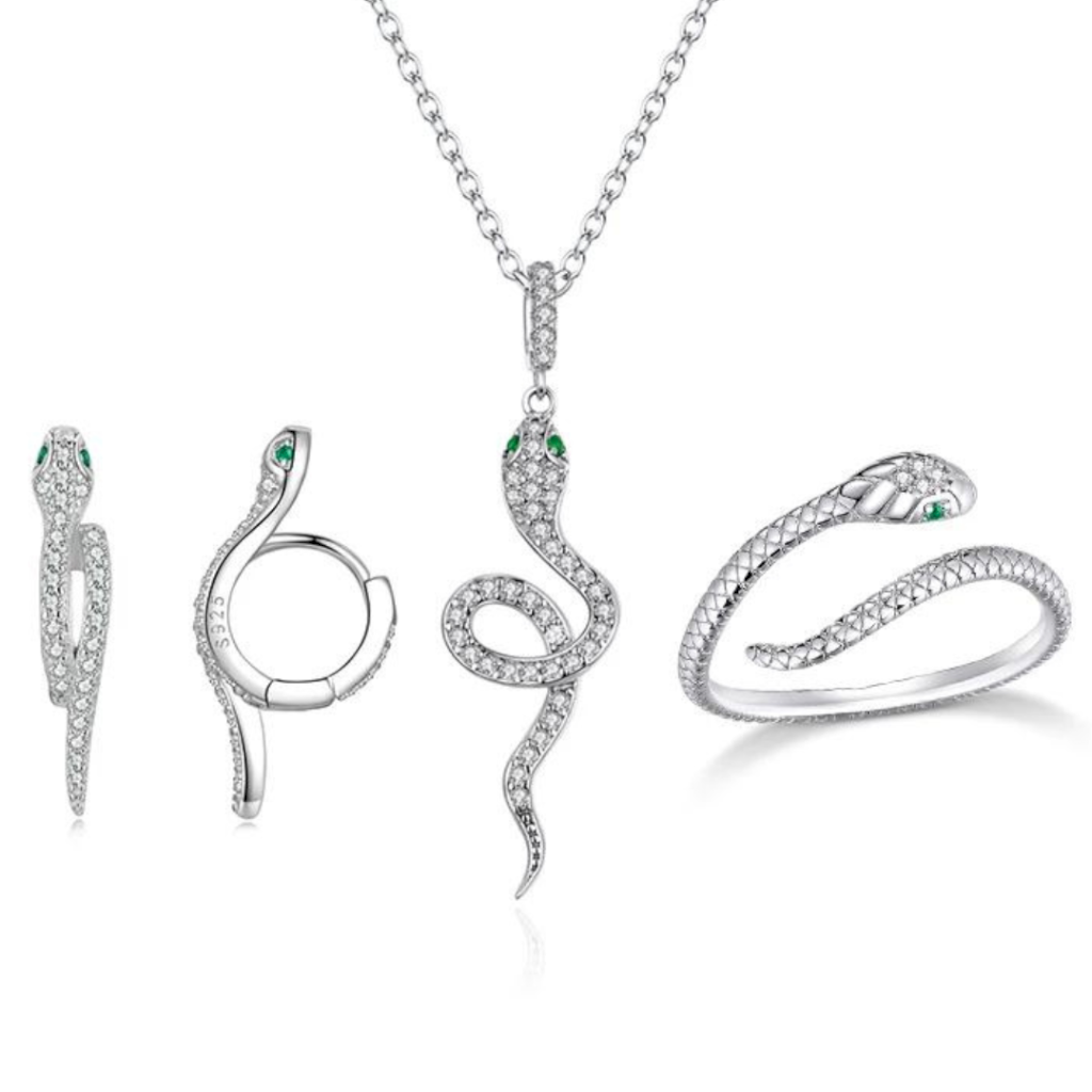 CONJUNTO SERPENTE - PRATA 925