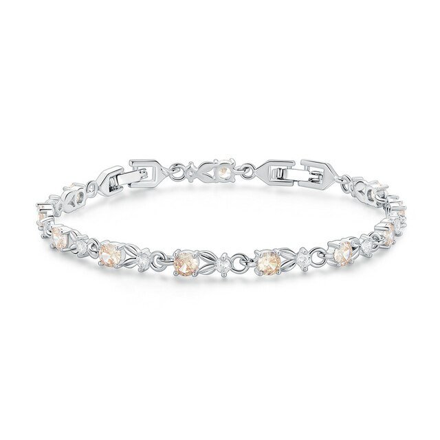 PULSEIRA ROSA OURO LINK - PRATA 925