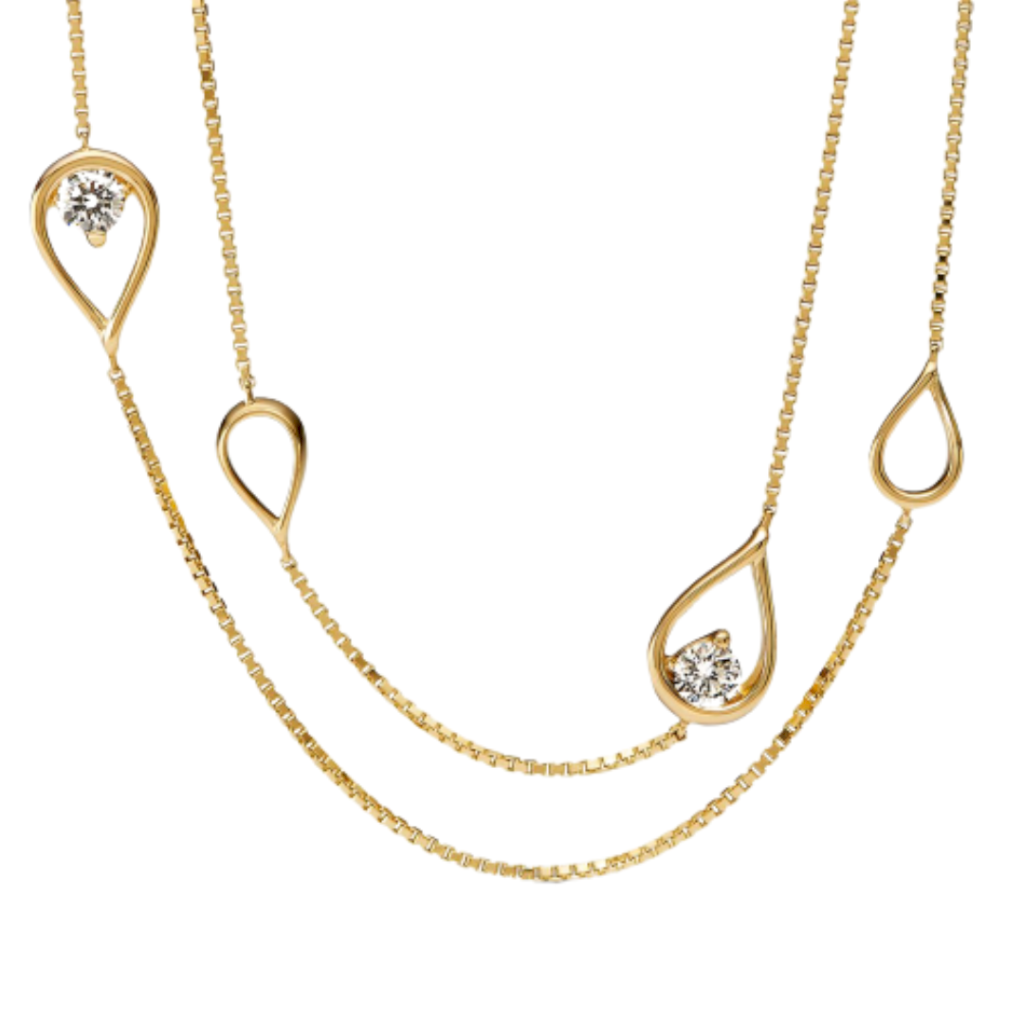 COLAR ZIRCÔNIAS PAN - BANHADO 