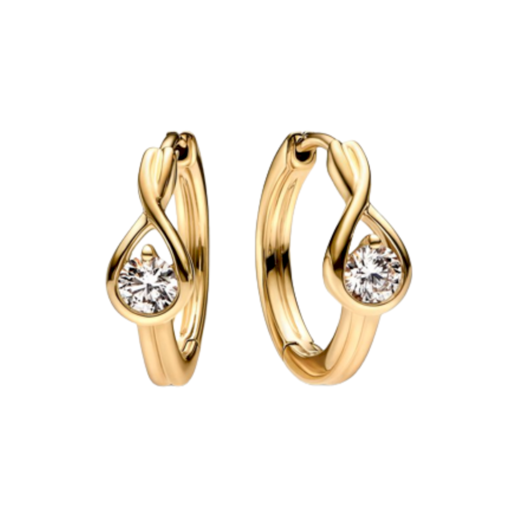 BRINCO ARGOLA HOOP PAN - BANHADO A OURO