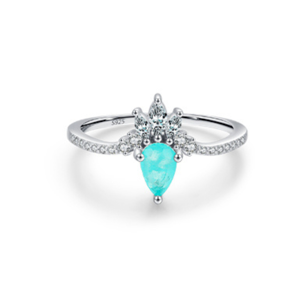 ANEL COROA TURMALINA - PRATA 925