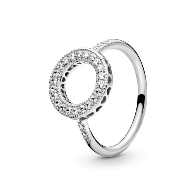 ANEL CIRCULO VAZADO PAND- PRATA 925