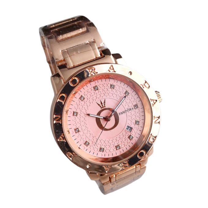 RELÓGIO ROSE PAN FUNDO ROSA