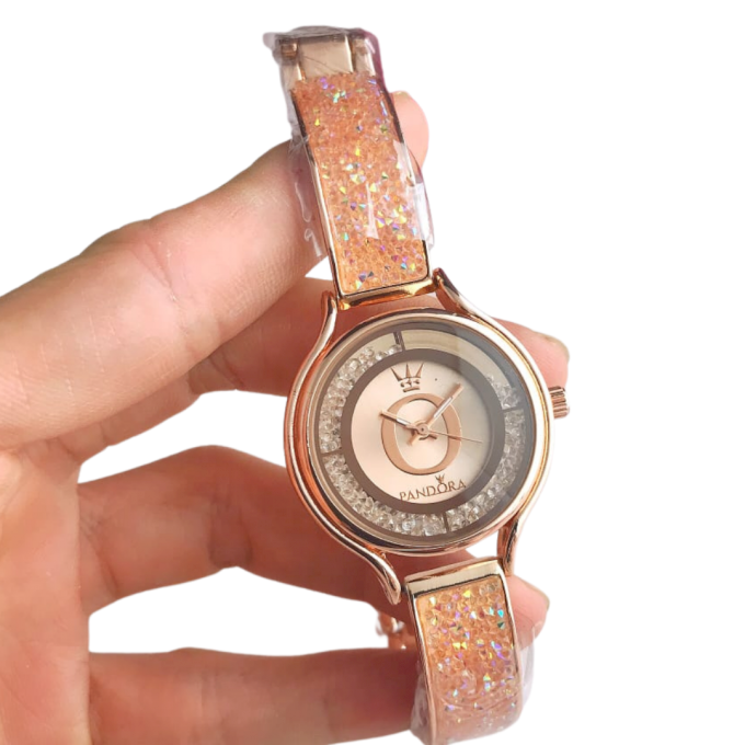 RELÓGIO PAND DE STRASS ROSE
