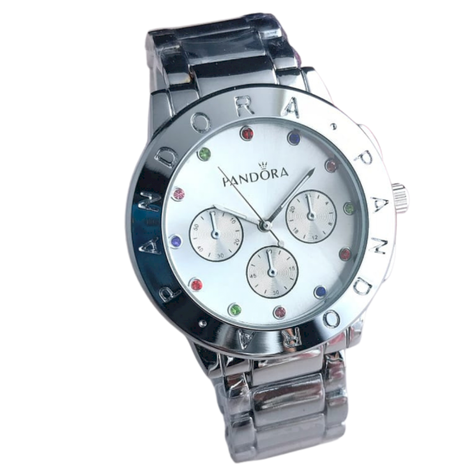 RELÓGIO PAND PEDRAS PRATA