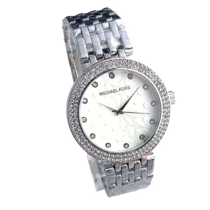 RELÓGIO MK LUXO PRATA