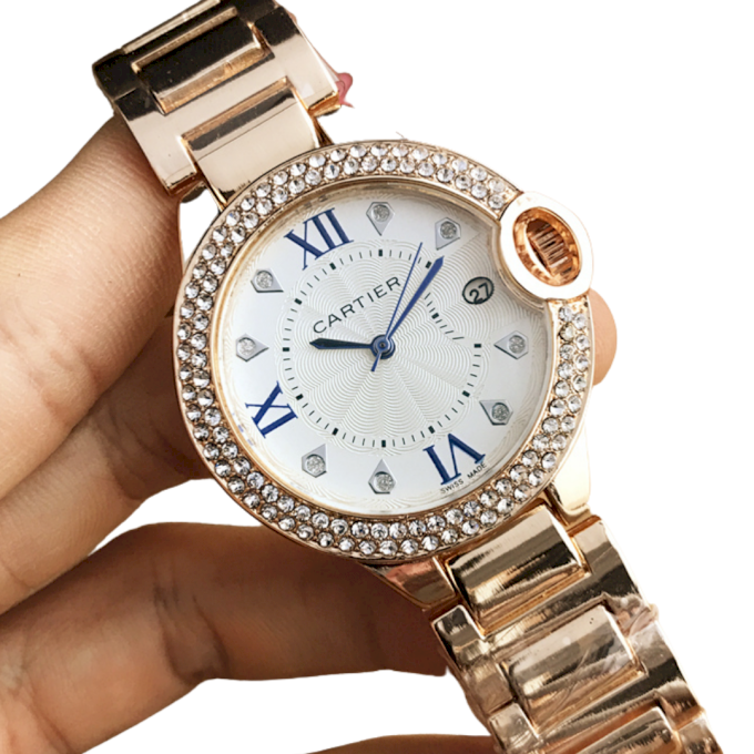 RELOGIO CART DOURADO