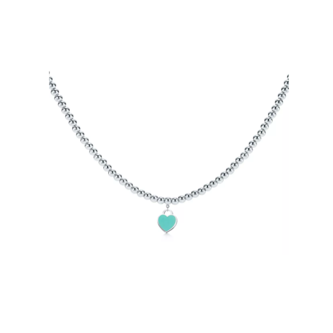 COLAR TIFFA DE BOLINHAS CYAN  - PRATA 925