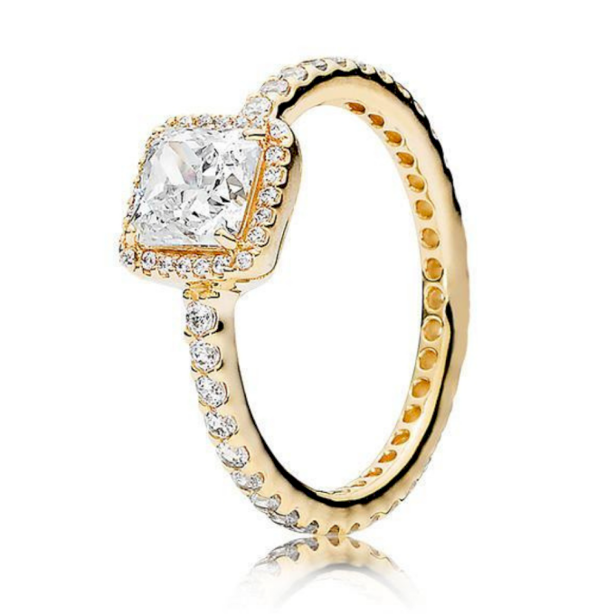 ANEL PAN QUADRADO OURO