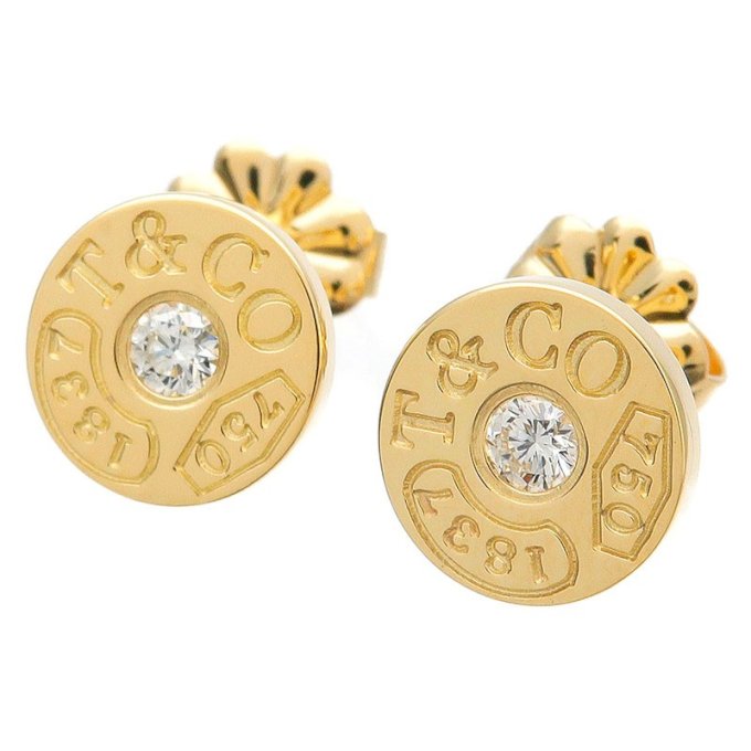 BRINCO TIFFA BOTÃO OURO