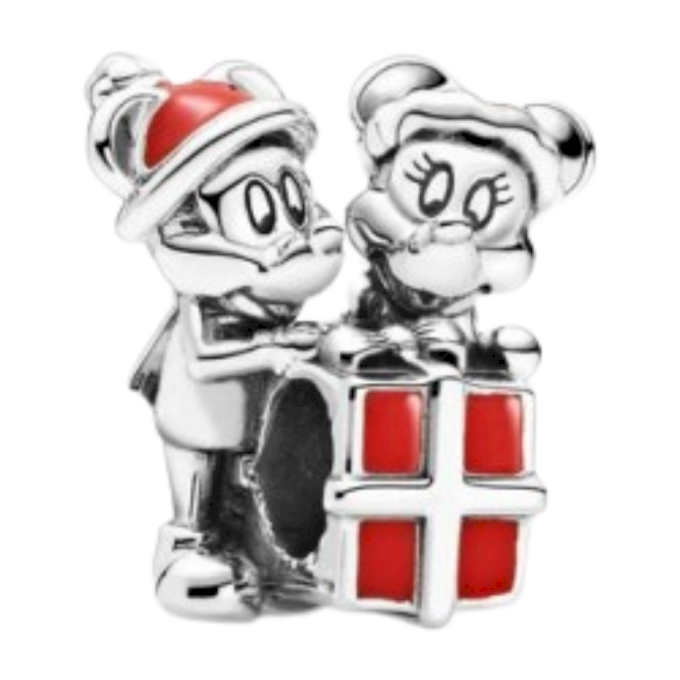 BERLOQUE MICKEY E MINNIE PRESENTE PAND - PRATA 925