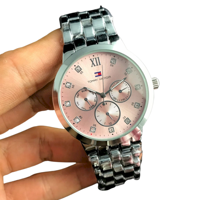 RELÓGIO FUNDO ROSA TY