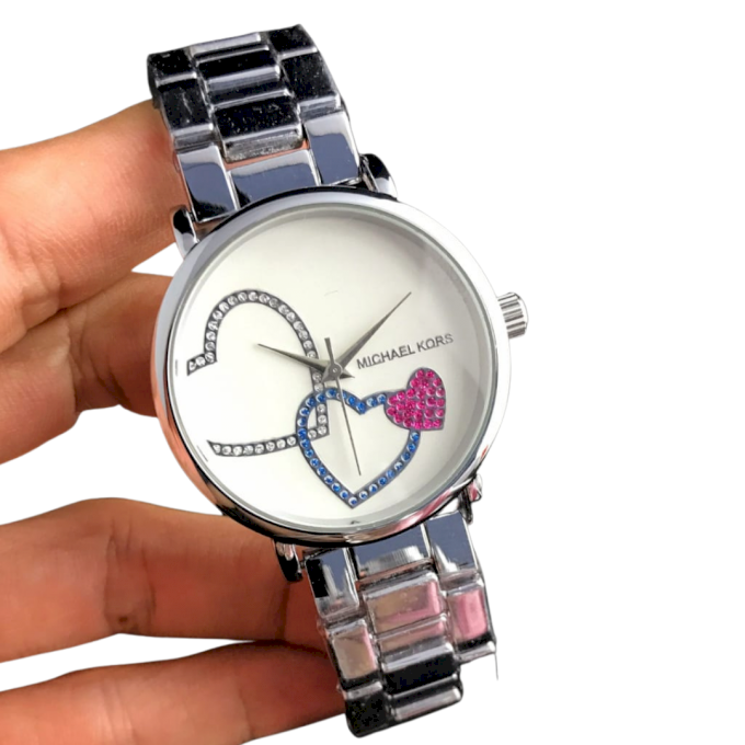 RELÓGIO MK CORAÇÕES