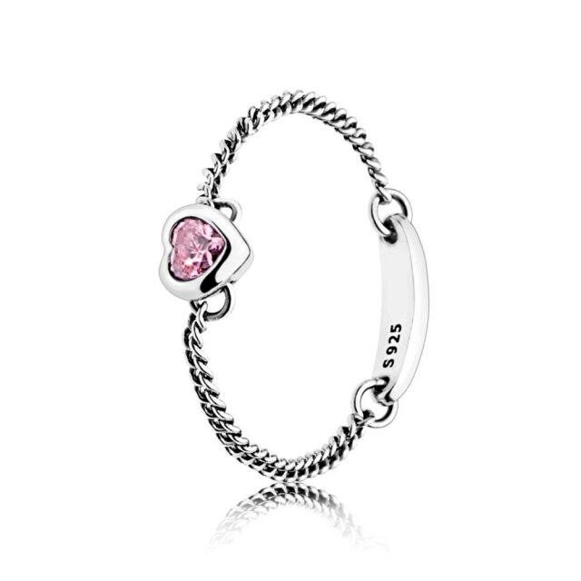 ANEL PINK CORRENTE PAN - PRATA 925