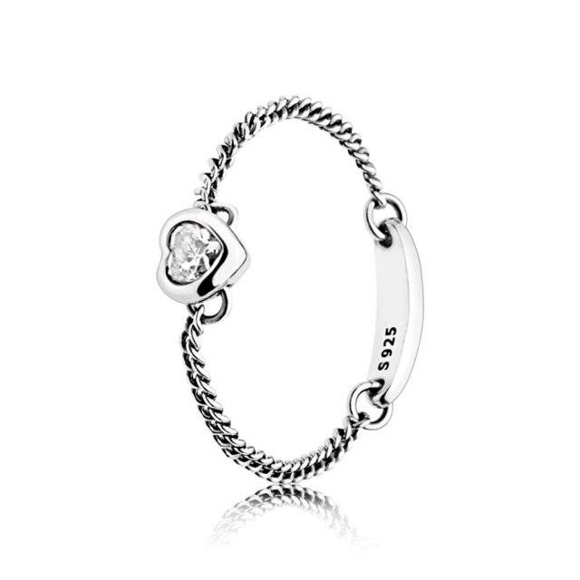 ANEL CRISTAL CORRENTE PAN - PRATA 925