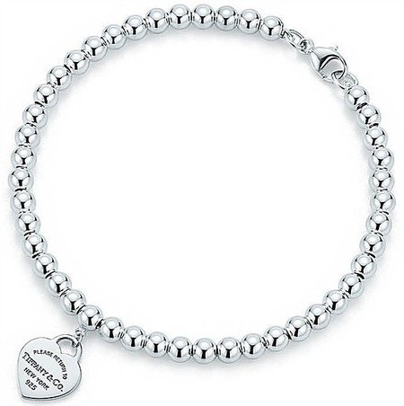 PULSEIRA LISA CORAÇÃO TIFFA - PRATA 925