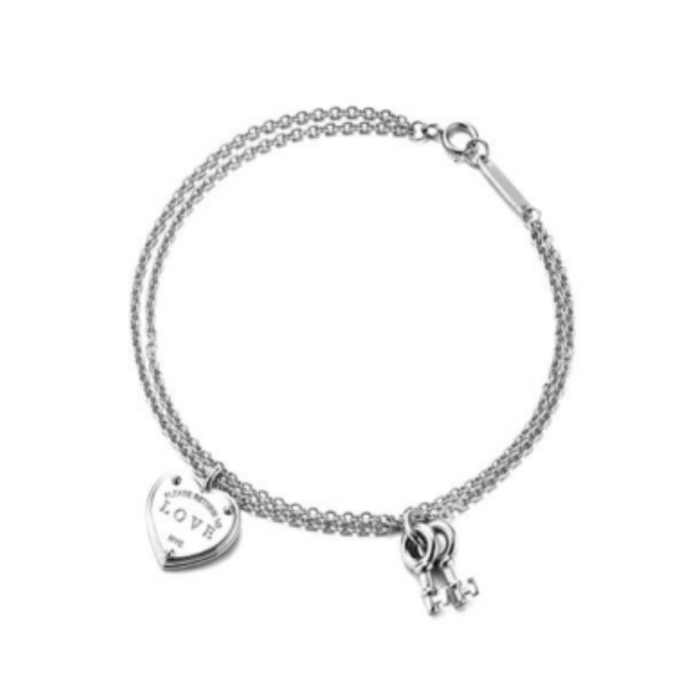 PULSEIRA LOVE KEY TIFFA - PRATA 925