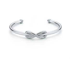 PULSEIRA RÍGIDA LAÇO TIFFA - PRATA 925