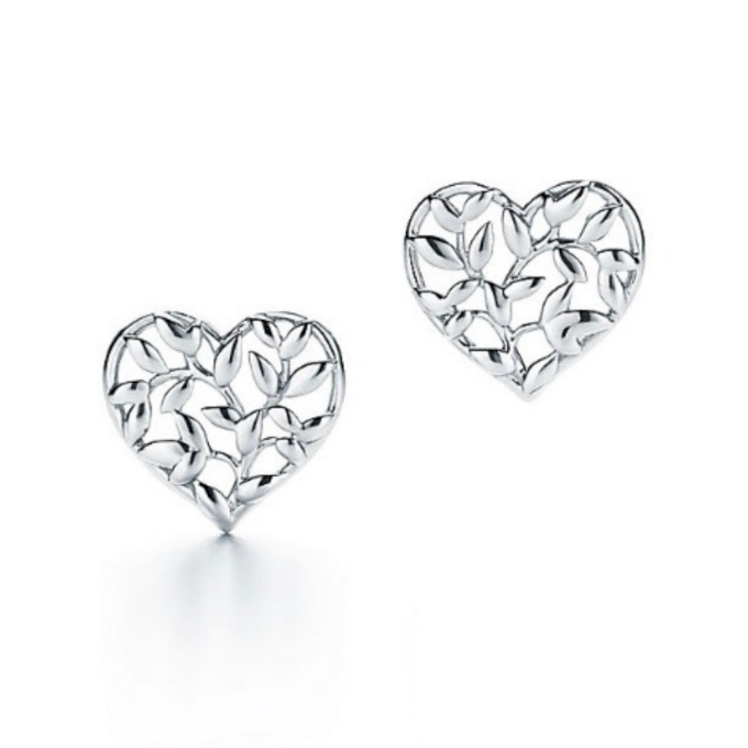 BRINCO OLIVE LEAF TIFFA - PRATA 925