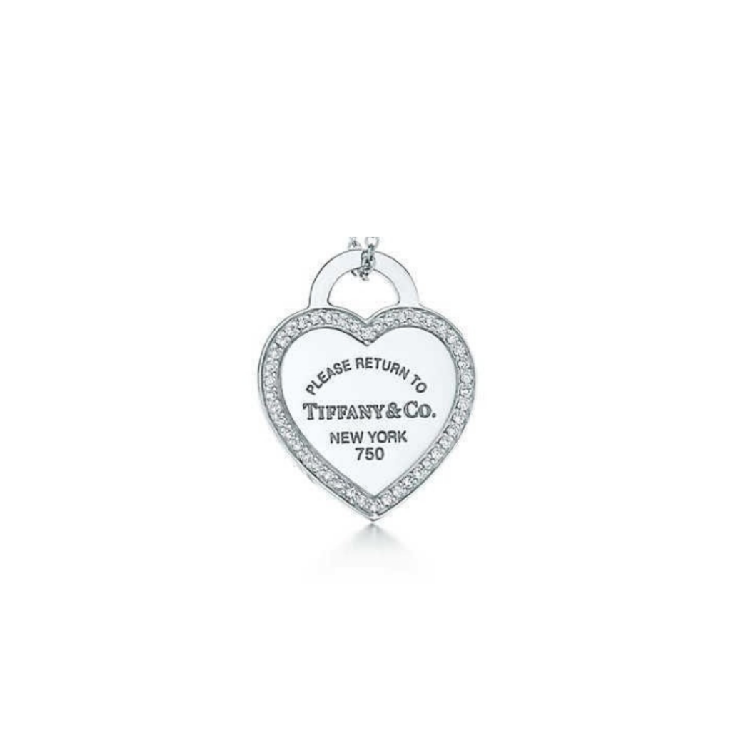 PINGENTE CORAÇÃO CRAVEJADO TIFFA - PRATA 925